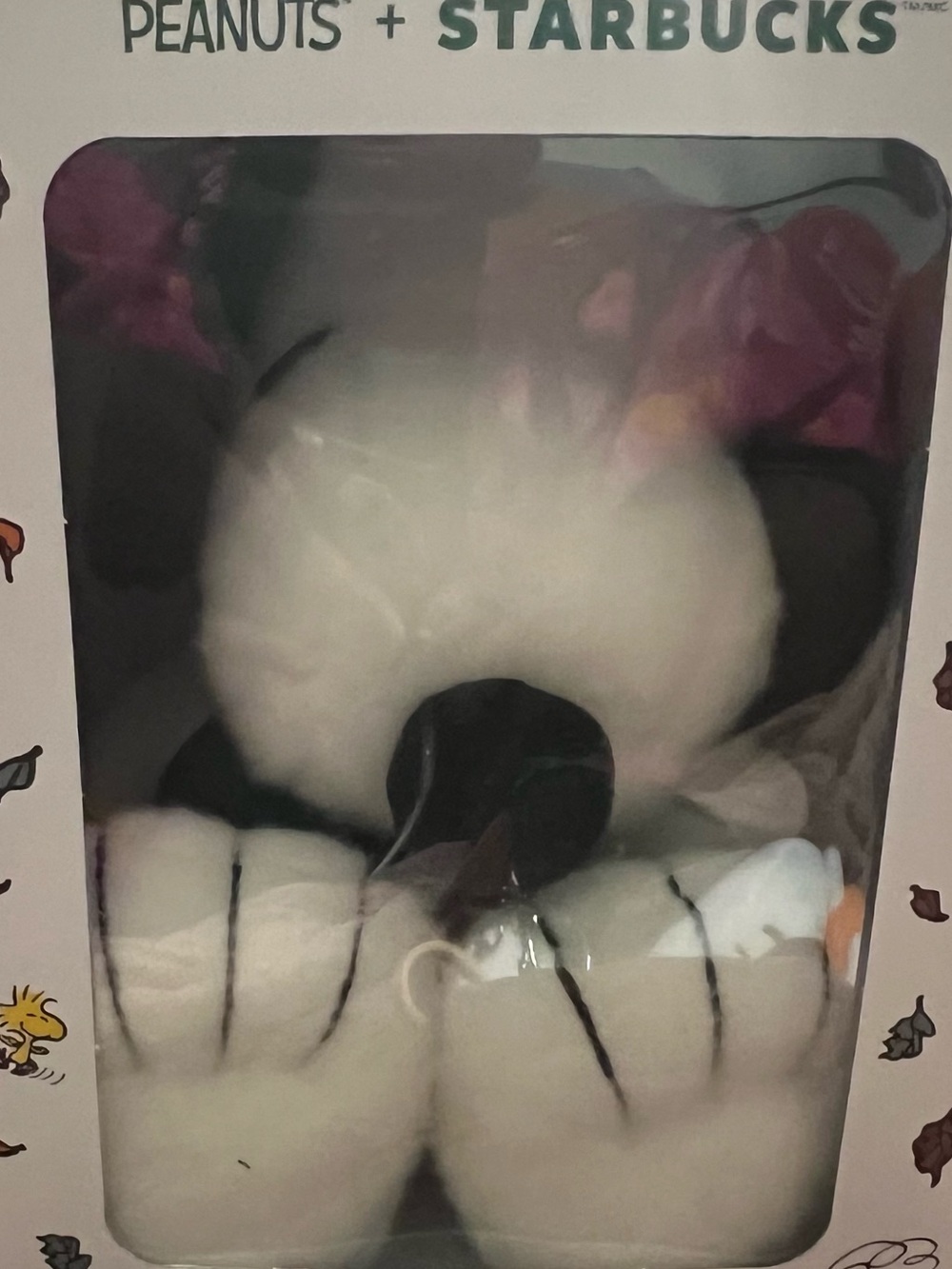 Peanuts Snoopy Plush - White and Black Peanuts x Starbucks